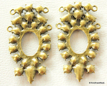 1 x Antique Bronze Tone Earring / Pendant Findings